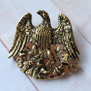 Vintage Sarah Cov Americana Eagle Pin American Eagle E Pluribus Unum Book Piece